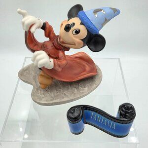 WDCC Fantasia Mischievous Apprentice Sculpture Opening Title Sculpture with COA